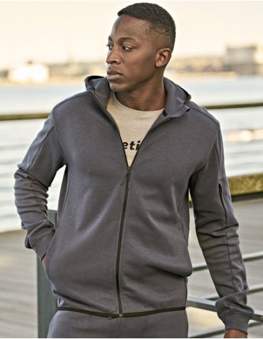 TEE-5706-Athletic Hooded Full Zip Sweat
